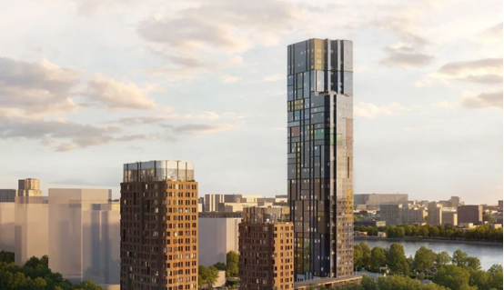 莫斯科河畔地标住宅亮相！瓦力游戏高快梯出海，为43层超高层定造垂直出行